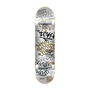DGK Tag 8.0” Complete Skateboard - White/Gold