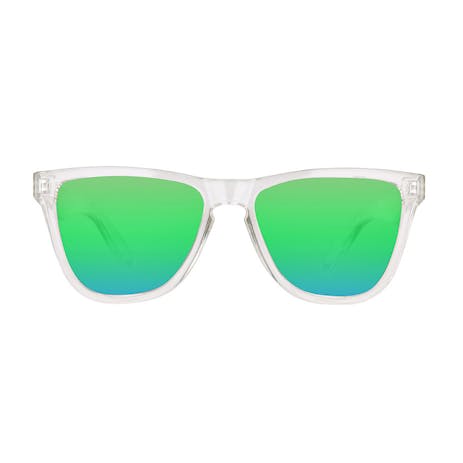 Daybreak Polarised Sunglasses - Crystal Clear/Green