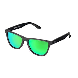 Daybreak Polarised Sunglasses - Jet Black/Green