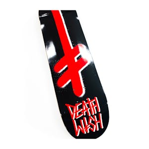 Deathwish OG Gang Logo Skateboard Deck - Black/Red