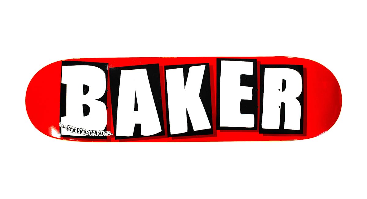 Baker OG Logo Skateboard Deck - White | BOARDWORLD Store