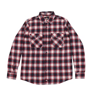 Dickies Wingate Long Sleeve Shirt - Red/Navy