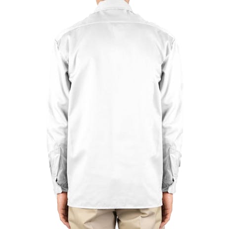 Dickies Long Sleeve Work Shirt - White