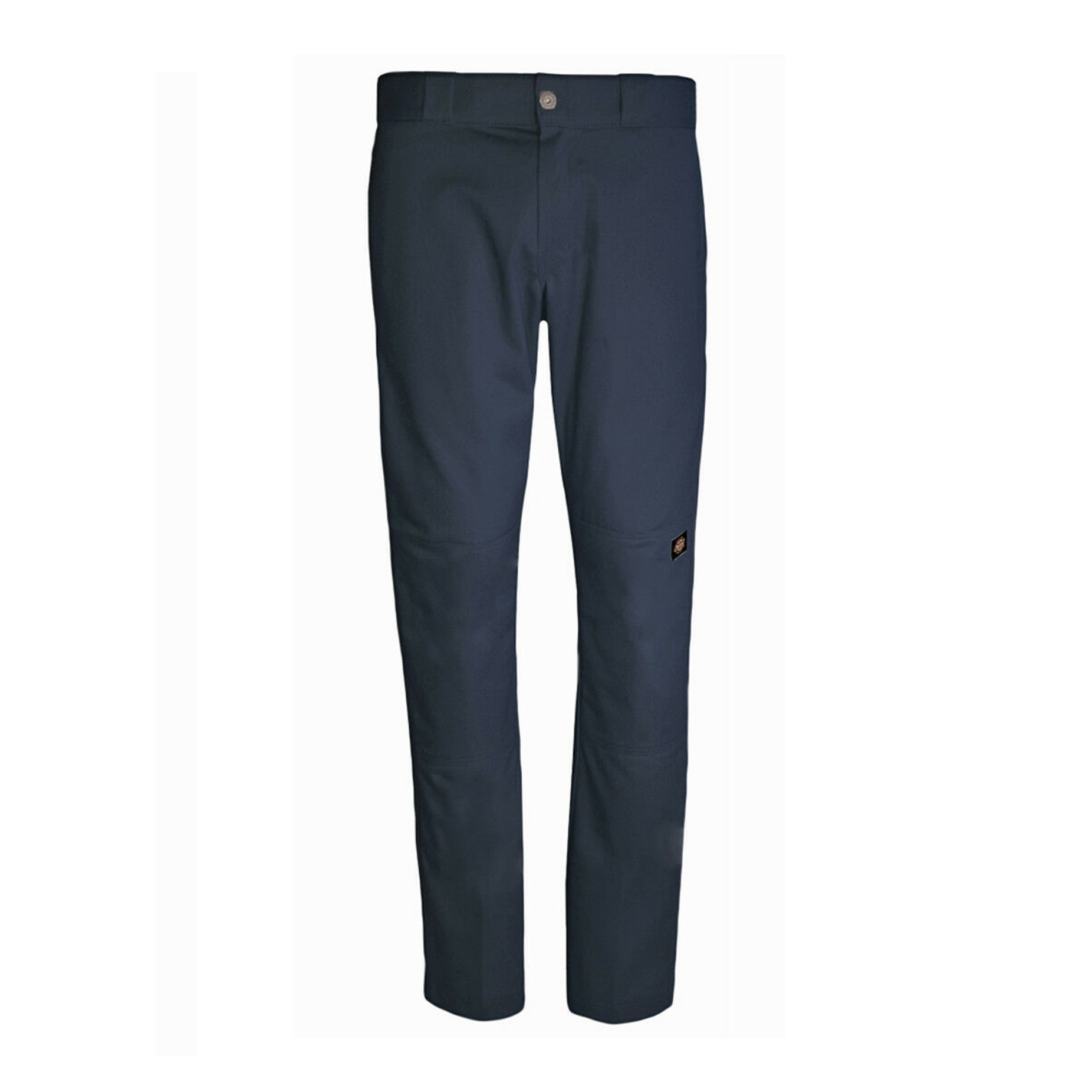 Navy slim fit twill suit trousers | River Island