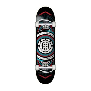 Element Hatched 8.0” Complete Skateboard - Red/Blue
