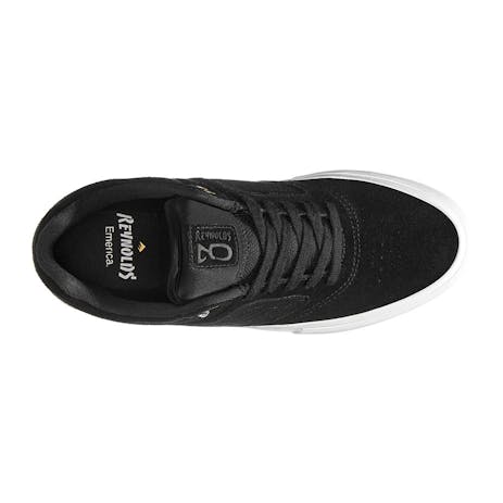 Emerica Reynolds 3 G6 Vulc Skate Shoe - Black / White / Gold