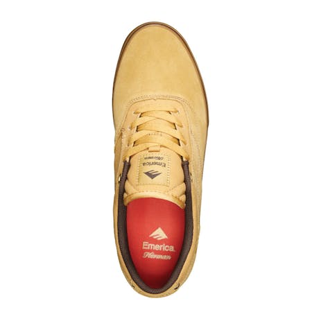 Emerica Herman G6 Vulc Skate Shoe — Tan/Gum