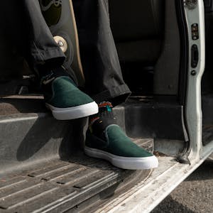 Emerica Wino G6 Slip-On Skate Shoe - Green/White