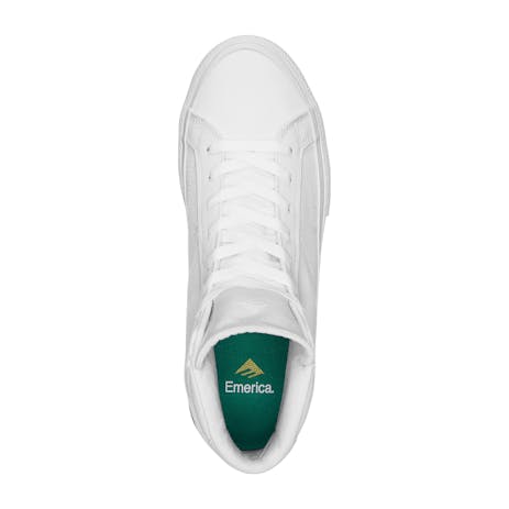 Emerica Omen Hi Skate Shoe - White/Green