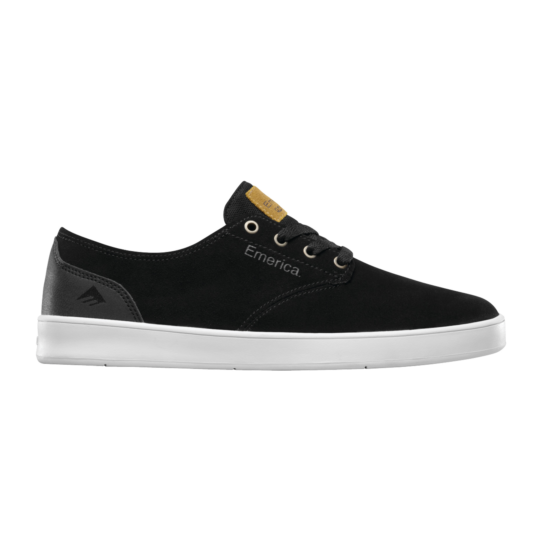 Emerica Romero Laced Skate Shoe - Black/Black/White | BOARDWORLD Store