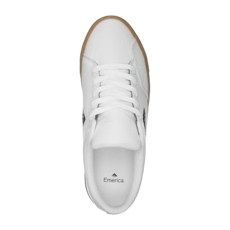 Emerica Temple Skate Shoe - White/Gum