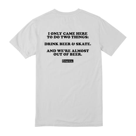 Emerica Drink Beer & Skate T-Shirt - White