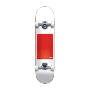 Globe G0 Block Serif 8.0” Complete Skateboard - White/Red