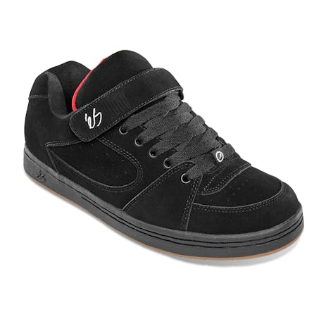 Es Accel OG Plus Skate Shoe - Black/White/Black