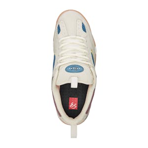 Es Quattro Plus Skate Shoe - White/Blue/Gum