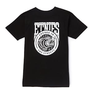 etnies Savage Streets T-Shirt - Black