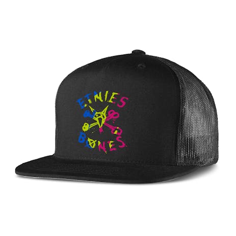 etnies x Bones Cut Colour Trucker Hat - Black