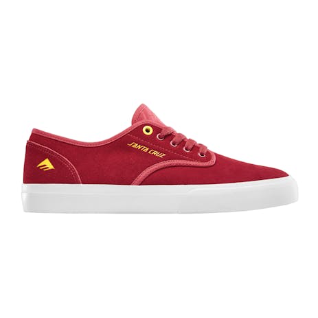 Emerica x Santa Cruz Wino Standard Skate Shoe - Red/White