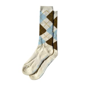 Frog Argyle Socks - Cream