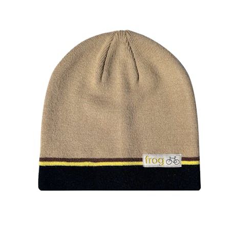 Frog Bicycle Beanie - Beige