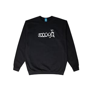 Frog Caterpillar Crewneck Sweater - Black