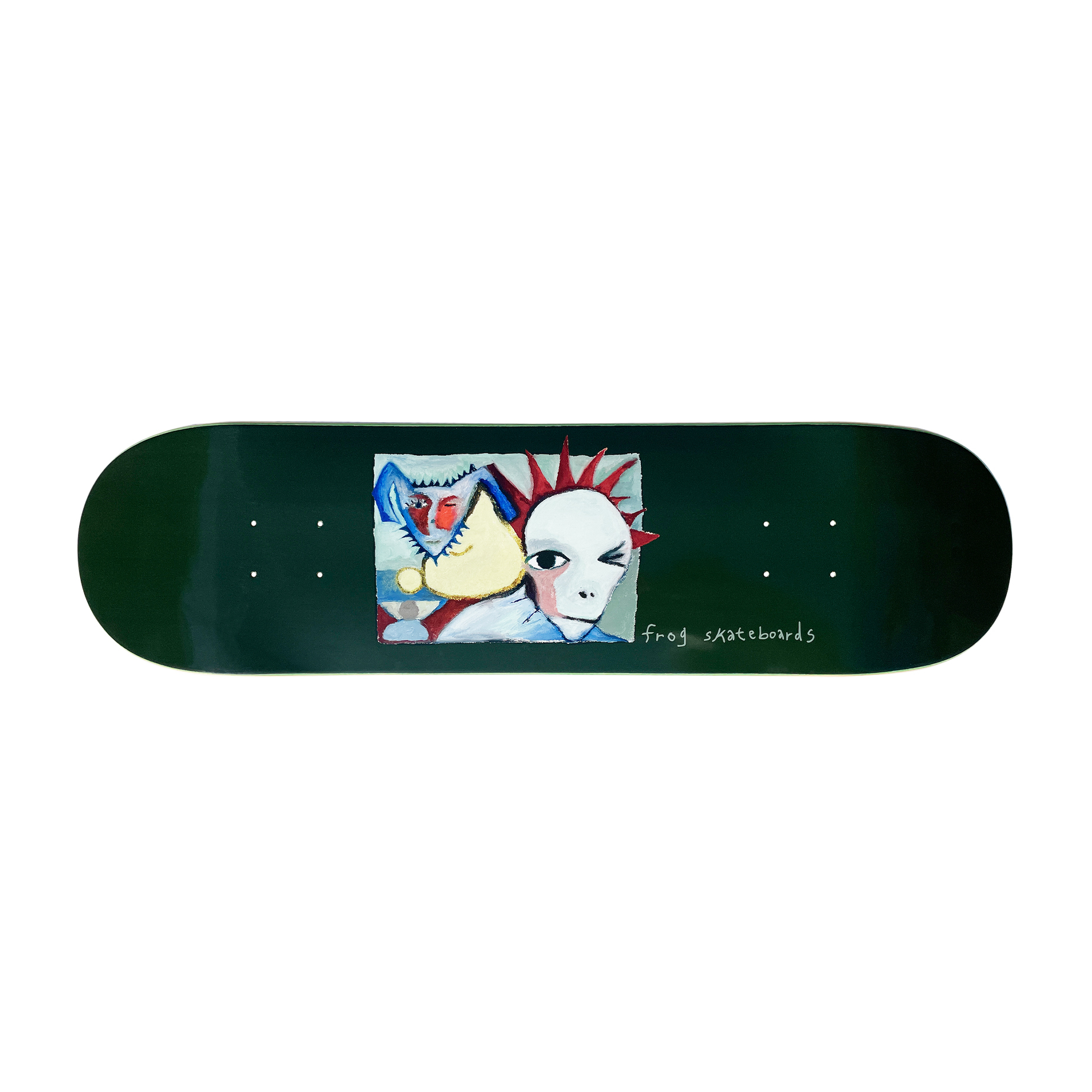 Frog Spikey Man Skateboard Deck - Green | BOARDWORLD Store