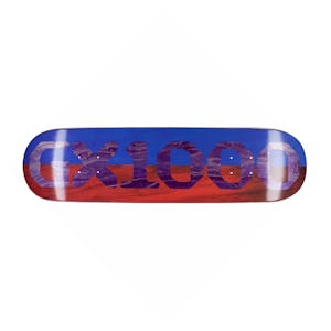 GX1000 Split Stain 8.75” Skateboard Deck - Red/Blue