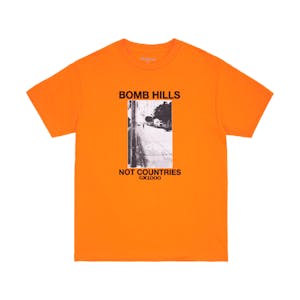 GX1000 Bomb Hills Not Countries T-Shirt - Orange/Black