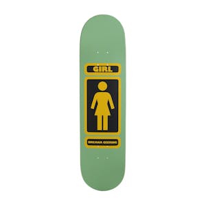 Girl Geering 93 Til 8.0” Skateboard Deck - Green/Yellow