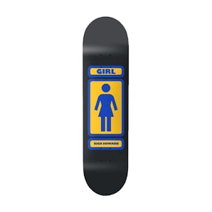 Girl Howard 93 Til 8.25” Skateboard Deck - Black/Yellow/Blue