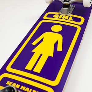 Girl Malto 93 Til 7.8” Complete Skateboard - Purple/Gold
