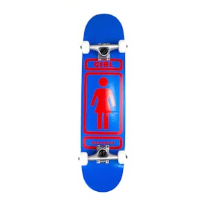 Girl Malto 93 Til 7.5” Complete Skateboard - Blue/Red