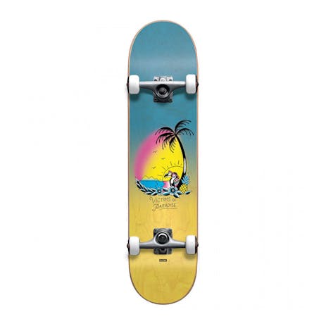 Globe Victims of Paradise 6.5” Youth Complete Skateboard - Blue Fade Dye