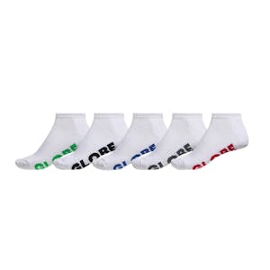 Globe Stealth Ankle Socks 5 Pack - White