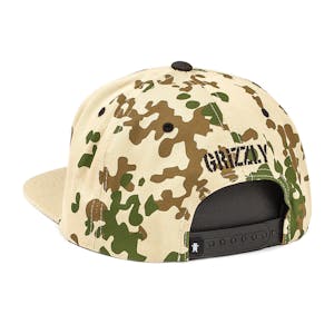 Grizzly OG Bear Chainstitch Snapback Hat — Camo