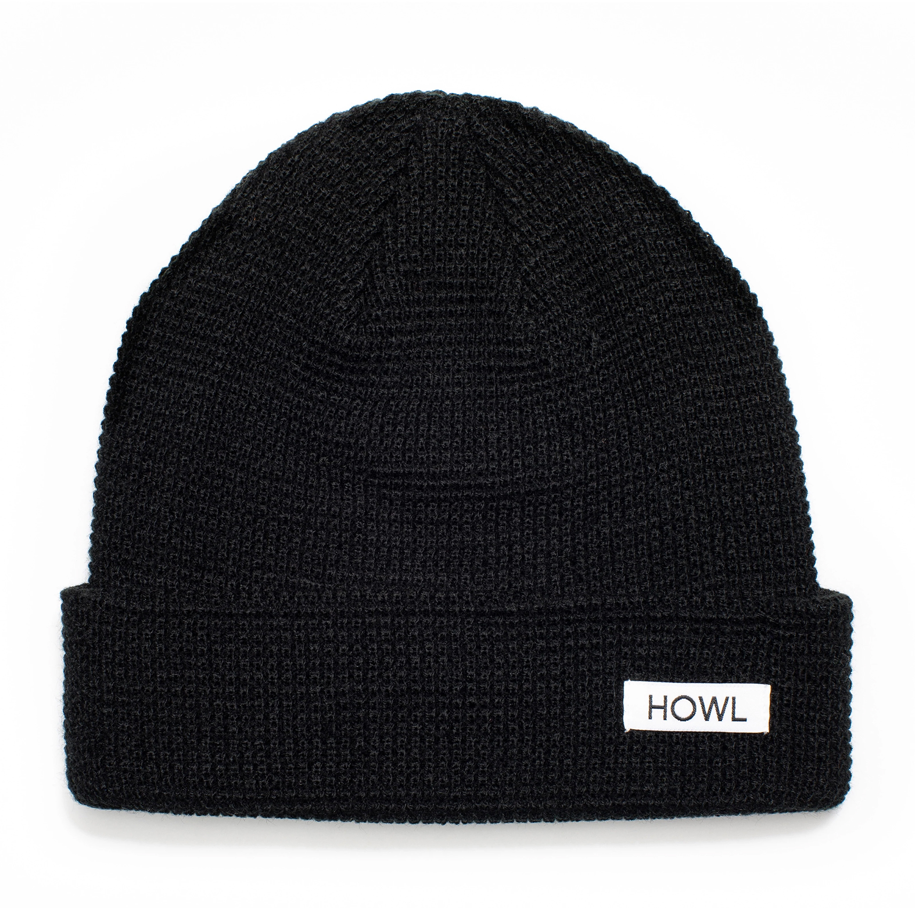 HOWL Waffle Beanie - Black | BOARDWORLD Store