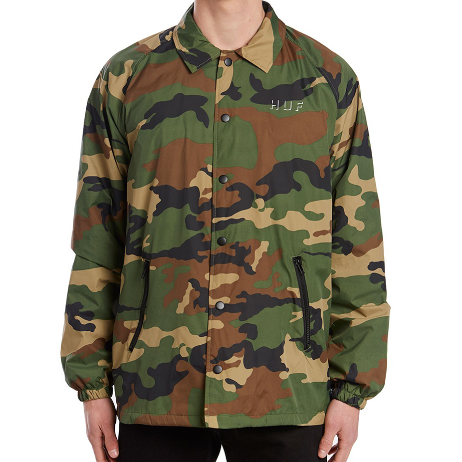 HUF Shadow Coaches Jacket Woodland Camo BOARDWORLD Store