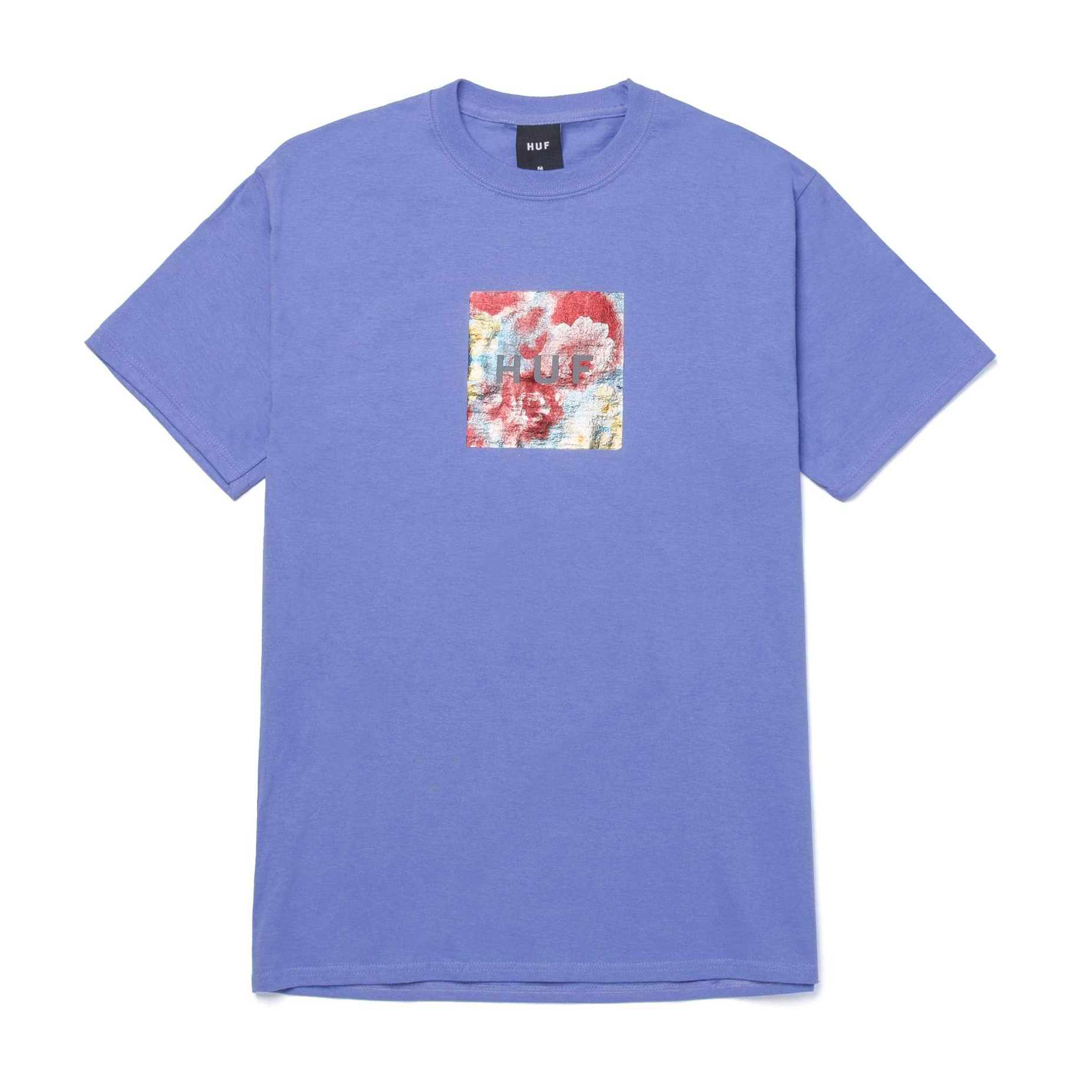 HUF Foil Flower Box Logo T-Shirt - Violet | BOARDWORLD Store