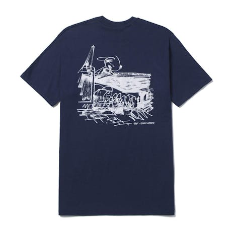 HUF James Jarvis Banks T-Shirt - Navy