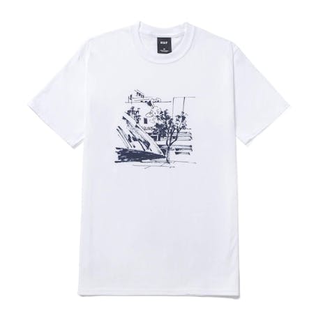 HUF James Jarvis Up T-Shirt - White