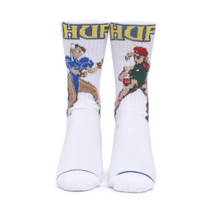 HUF x Street Fighter Chun-Li & Cammy Socks - White
