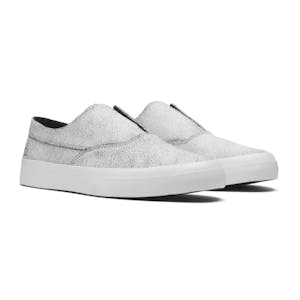 HUF Dylan Slip-On Skate Shoe - Cracked White/Black