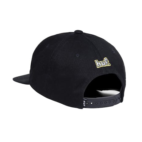 HUF Roasted Snapback Hat - Black