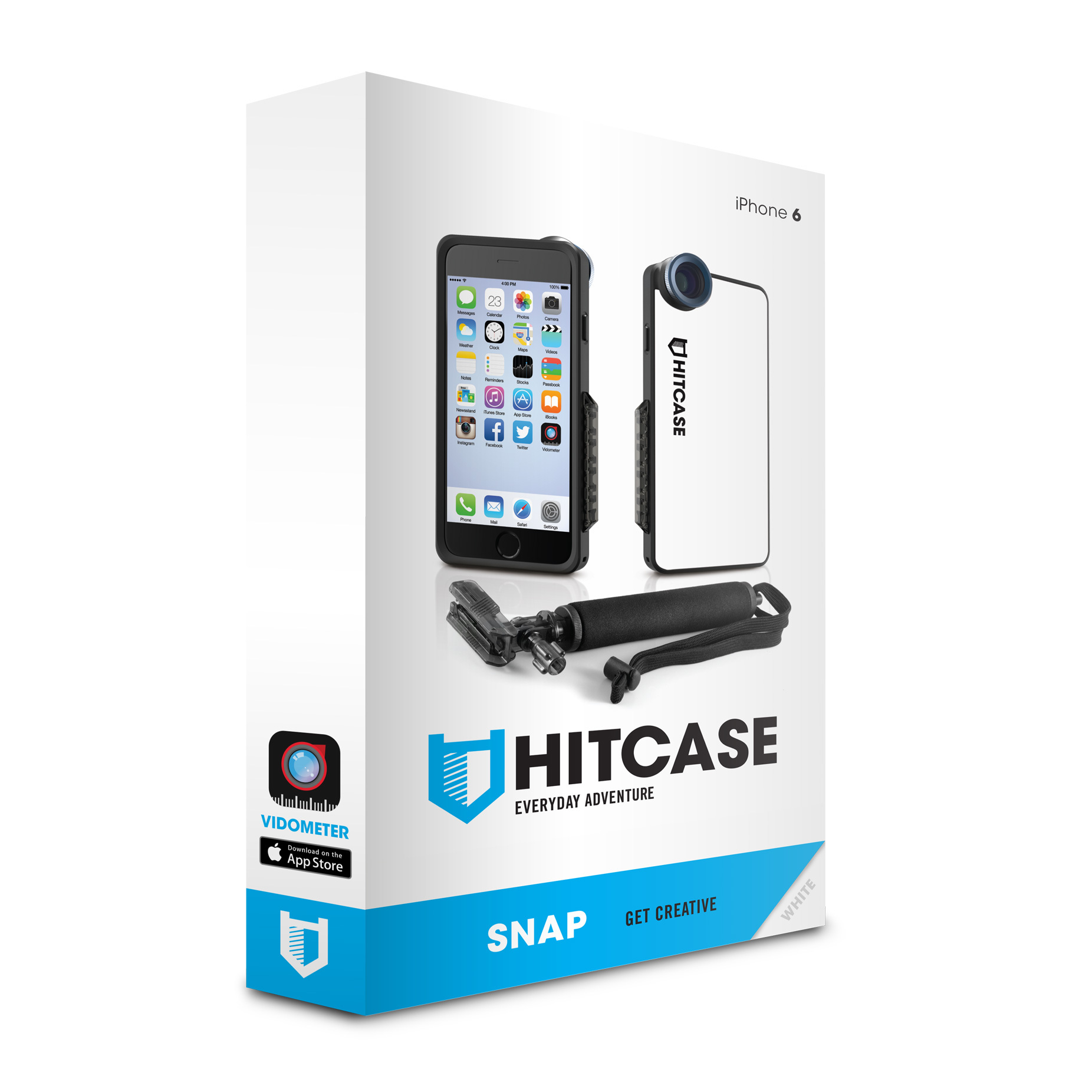 HITCASE SNAP FOR iPHONE 6 SAFELY VIDEO YOUR EXTREME SPORTS 6S WHITE 
