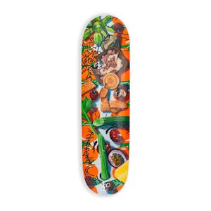 Hoddle Snack Report 8.25” Skateboard Deck - Orange