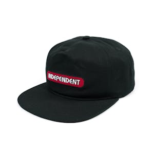 Independent Bar Snapback Hat - Black