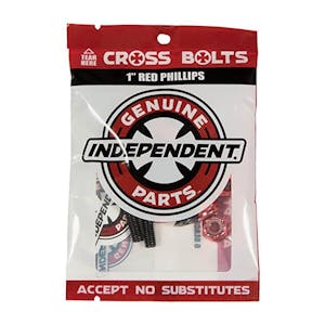 Independent Allen 1” Skateboard Hardware - Red
