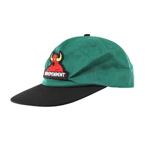Independent x Toy Machine Unstructured Snapback Hat - Forest/Black