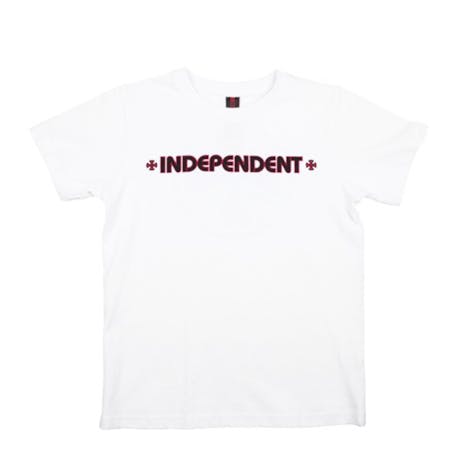Independent Bar/Cross Youth T-Shirt - White