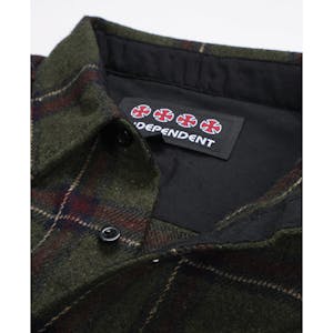 Independent Chainsaw Long Sleeve Flannel Shirt - Olive